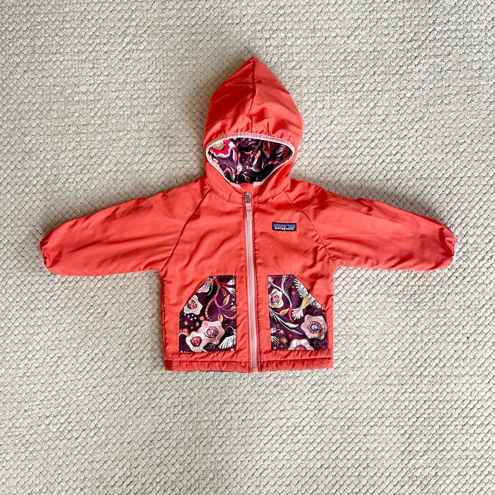Patagonia Nano Puff reversible toddler jacket.